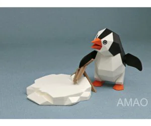 Penguin By The Anchor 3D Models