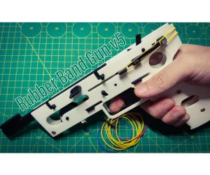 Rubber Band Gun V5.0 3D Models