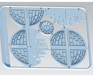 Death Star 2 Kit Card 3D Models