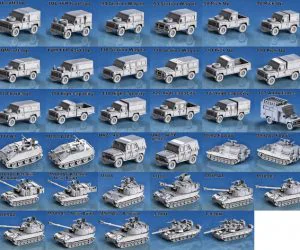 1100 Modern Tanks And Vehicles Duplicate 3D Models