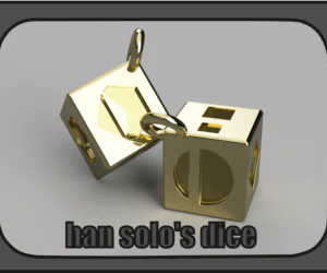 Han Solos Dice Star Wars 3D Models