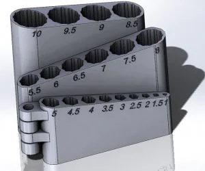 Foldable Drill Organizer 3D Models