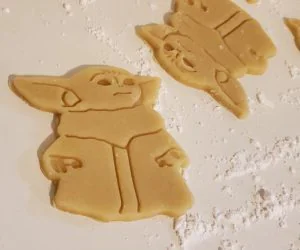 Baby Yoda Cookie Cutter 3D Models