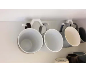 Double Hook For Cups Or Mugs 3D Models