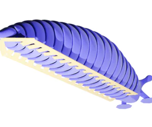 Friendly Articulated Slug Ezbrim 3D Models