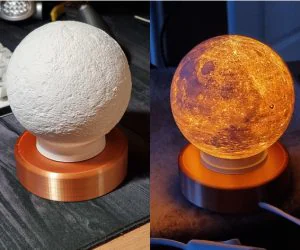 Lamp Base For Lithophane 3D Models