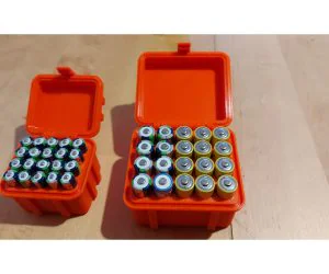Rugged Box For 20X Aa Aaa Batteries 3D Models