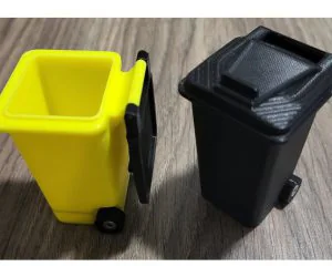 Mini Trash Can Remix Easy Printing 3D Models