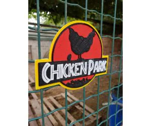 Chicken Park Separated Colors 3D Models