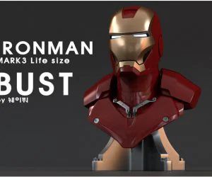 Iron Man Mk3 Bustlife Size 3D Models