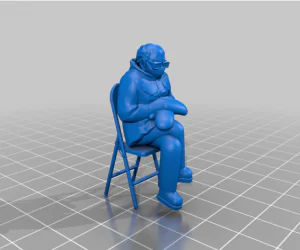 Remix Of Fisk400S Bernie With Chair Added 3D Models