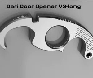 Ergonomic “Deri” Door Opener Grabber Covid19 Corona 3D Models