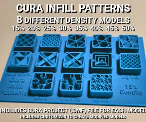 Cura Infill Patterns Display Models 3D Models