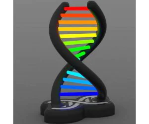 Rgb Double Helix Lamp Easyprint Diffusors Needs Very Slow Print 3D Models