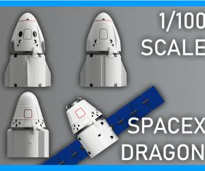 Spacex Dragon Capsules 3D Models
