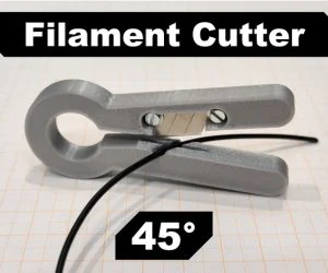 Filament Cutter 45 Degrees 3D Models