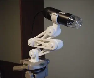 Usb Microscope Mount With Zoom Knob Fully 3D Printed 3D Models