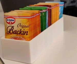 Customizable Box For Baking Powder Soda Etc. Anpassbare Backpulver Box 3D Models