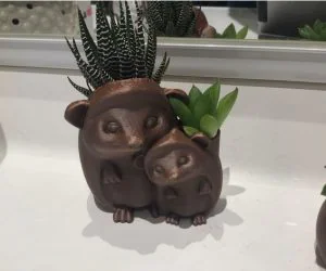 Hedgehogs Planter 3D Models
