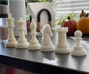 Chess Set Dubrovnik 1950 3D Models