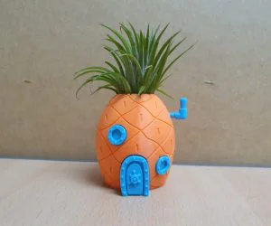 Spongebob Pineapple House Planter 3D Models