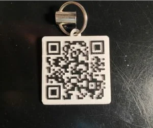 Rickroll Qr Keychain 3D Models