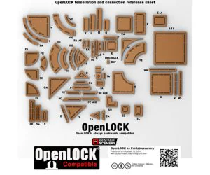 Openlock Tessellation Templates 3D Models