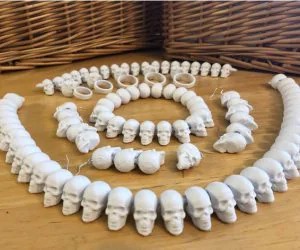 Skull Jewelry Set 3D Models