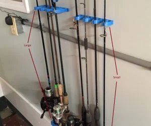 Fishing Rod Holder Rack 3D Models