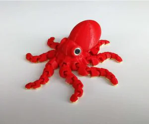 Mini Octopus Remix With Realistic Head 3D Models