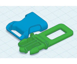 Buckle Plug With Side Clip 3D Models