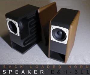 Back Horn Speaker Bl1 Bluetooth Active Passive 3D Models