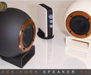 Back Horn Speaker V4.0 3D Models
