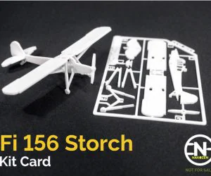 Fi 156 Storch Kit Card 3D Models