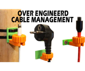 Cable Management Clipsguides Modular With Lock 3D Models