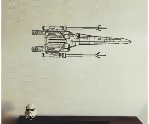 Xwing Fighter 2D Wall Art 3D Models