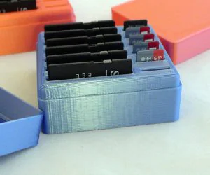 Memory Card Box And Lid Customizer 3D Models