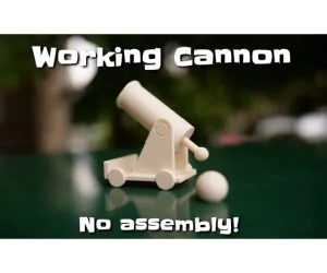 Working Cannon 3D Models