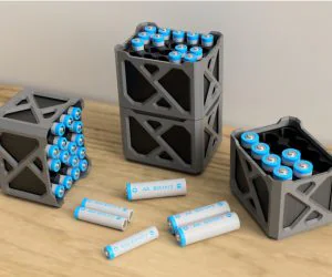 Cool Stacking Battery Holder Aaaaa 3D Models