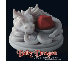 Baby Dragon Dice Guardian 3D Models