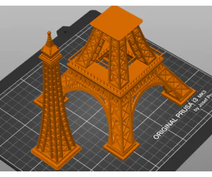 Eiffel Tower 30 Cm Two Parts 3D Models