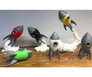 Faberge Retro Rocket 3D Models