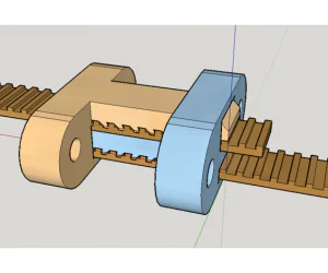 Belt Clamps With A Builtin Tensioner 3D Models