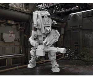 Star Wars Gundam Atst Walker Robot Dreadnaught 3D Models