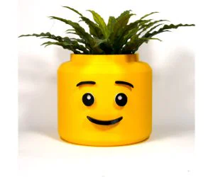 Lego Head Planter 3D Models
