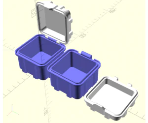 Parametrizable Rugged Box Openscad 3D Models