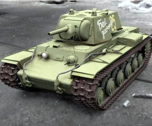 Heavy Tank Kv1 Rc Model 110 3D Models