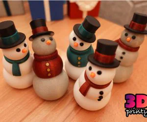 Articulated Snowman Fidget 3D Models