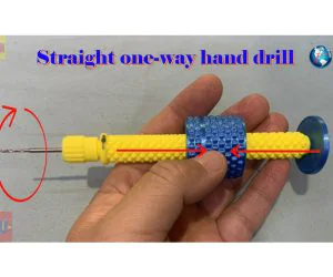 Straight Oneway Manual Hand Drill 3D Models