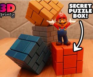 Brick Block Puzzle Box 3D Models